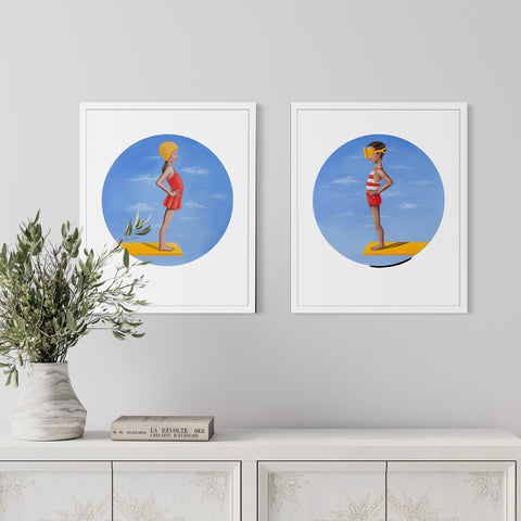 'Sky Dive 2' Framed Print