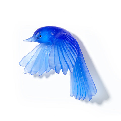 Pīwakawaka/ Fantail Wings Down | Glass Bird