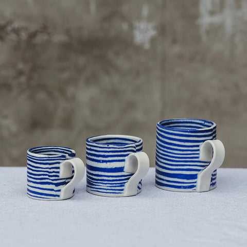 Nerikomi Mug | Dark Blue | Mystery Creek Ceramics