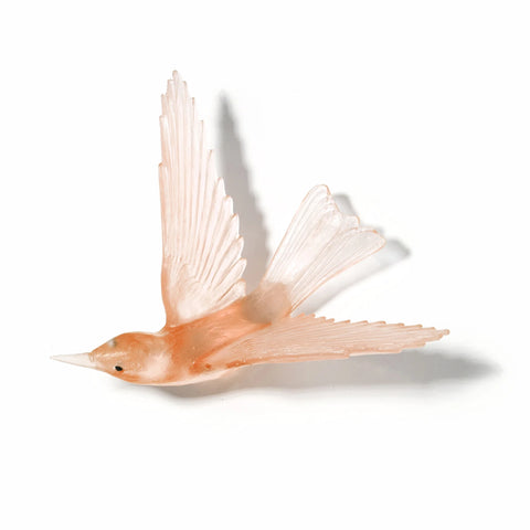 Korimako / Bellbird Wings Back | Glass Bird
