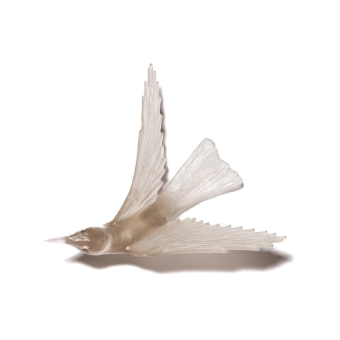 Korimako / Bellbird Wings Back | Glass Bird