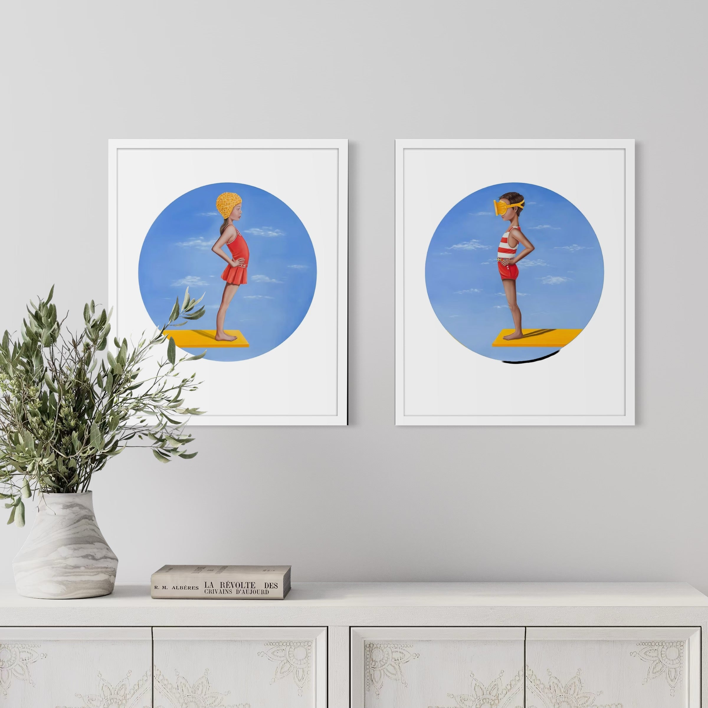 'Sky Dive 2' Framed Print