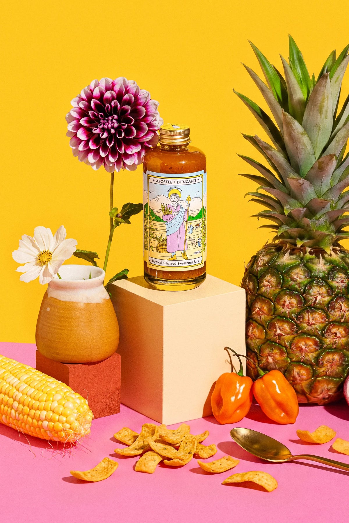 Tropical Charred Sweetcorn Salsa | Saint Isidore