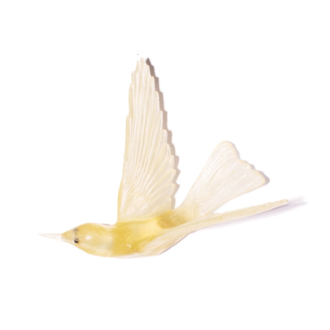 Korimako / Bellbird Wings Back | Glass Bird