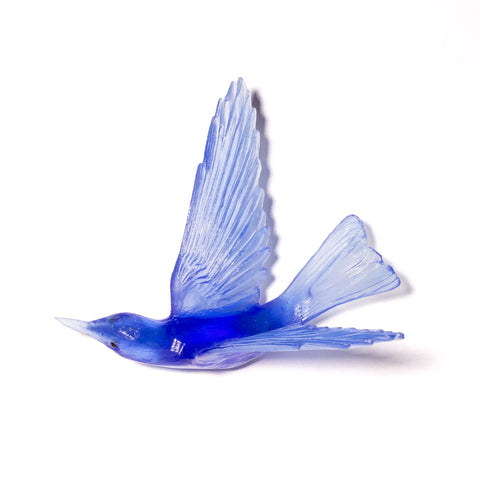 Korimako / Bellbird Wings Back | Glass Bird