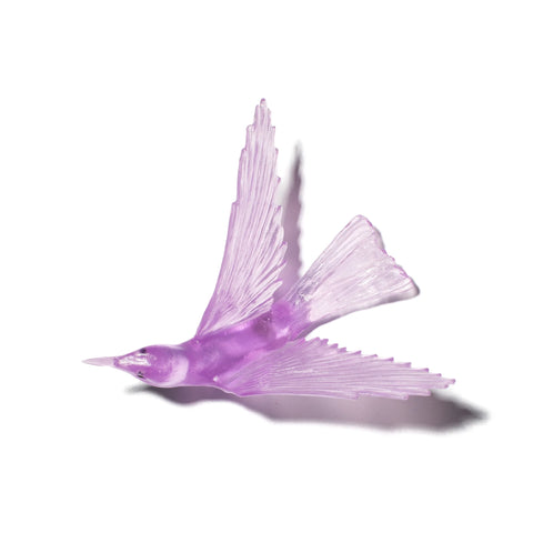 Korimako / Bellbird Wings Back | Glass Bird