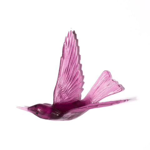 Korimako / Bellbird Wings Back | Glass Bird