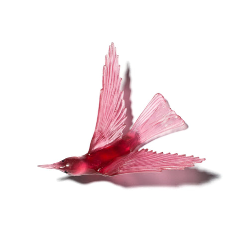 Korimako / Bellbird Wings Back | Glass Bird