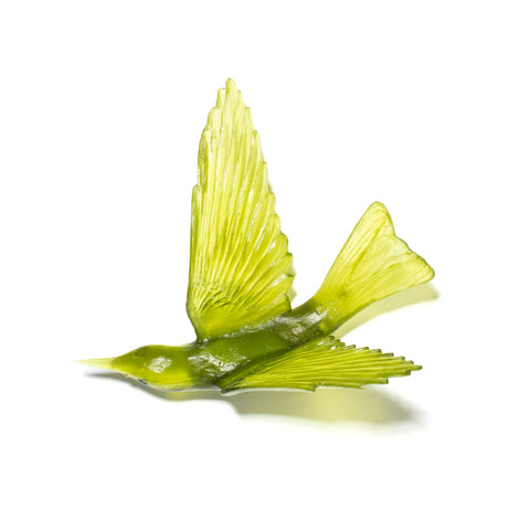 Korimako / Bellbird Wings Back | Glass Bird