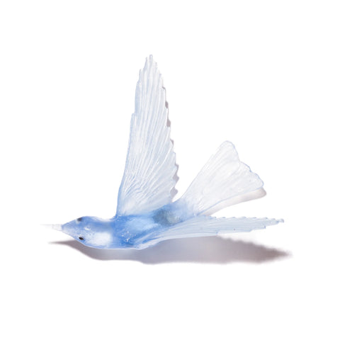 Korimako / Bellbird Wings Back | Glass Bird