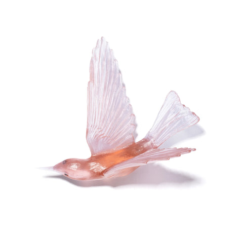Korimako / Bellbird Wings Back | Glass Bird
