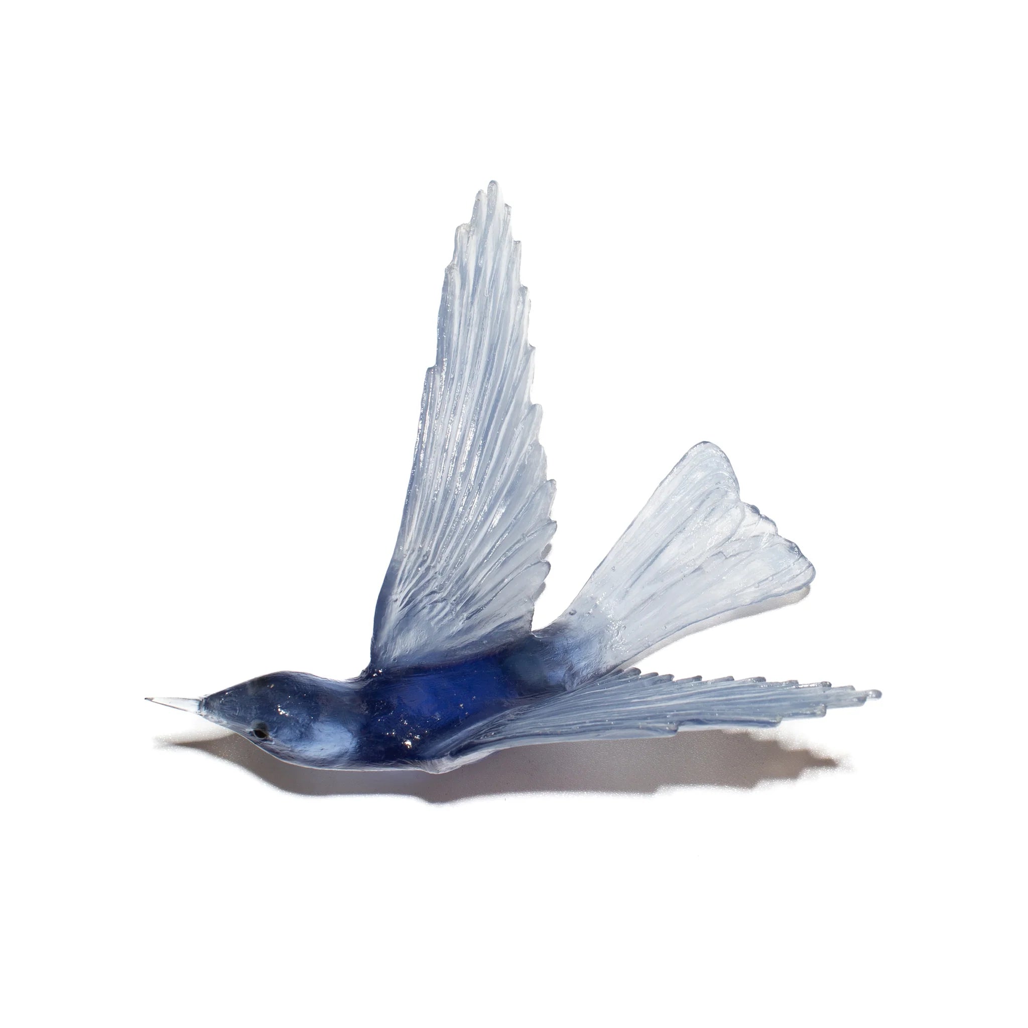 Korimako / Bellbird Wings Back | Glass Bird