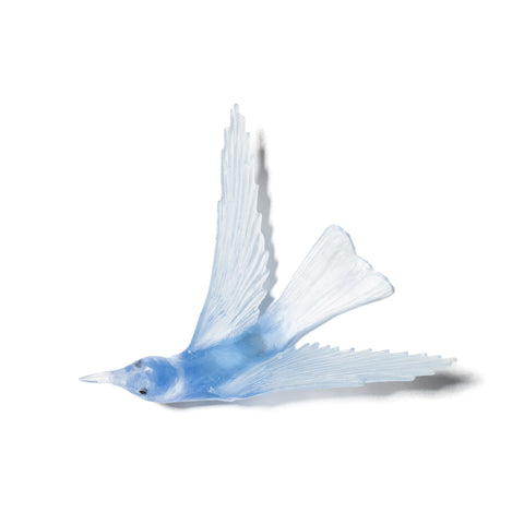 Korimako / Bellbird Wings Back | Glass Bird