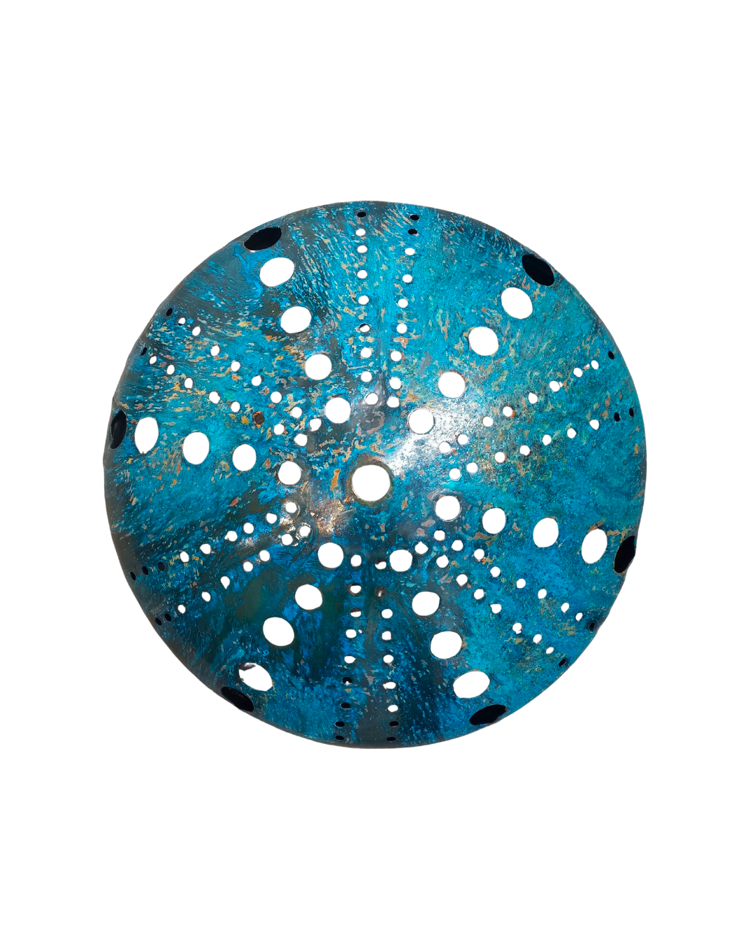 Kina | Copper Artwork | Blue Patina