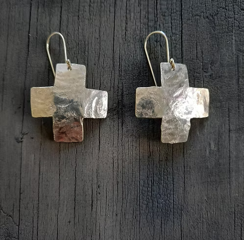 Large Cross Earrings