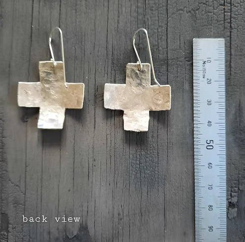 Large Cross Earrings