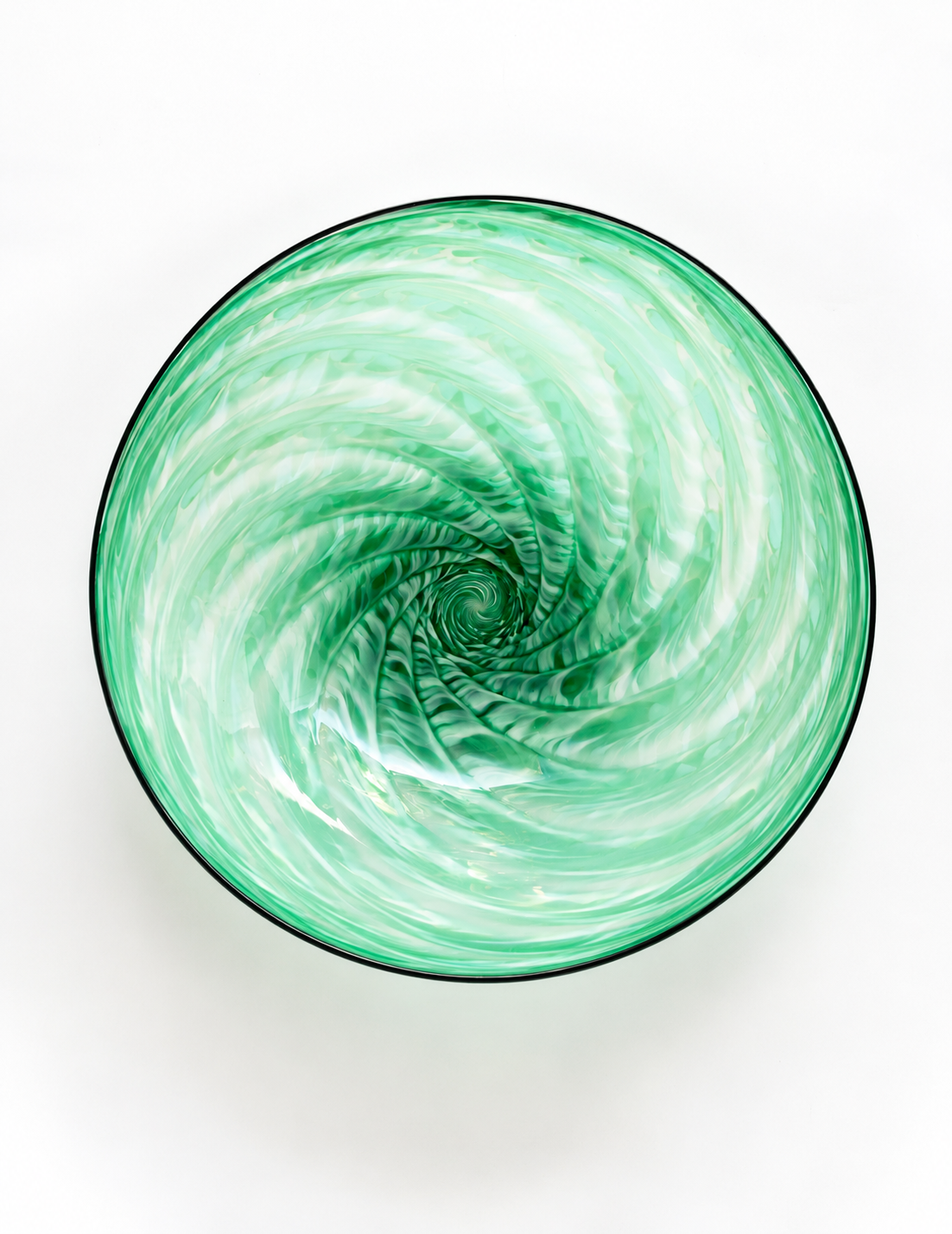 Green Shell Bowl | Glass