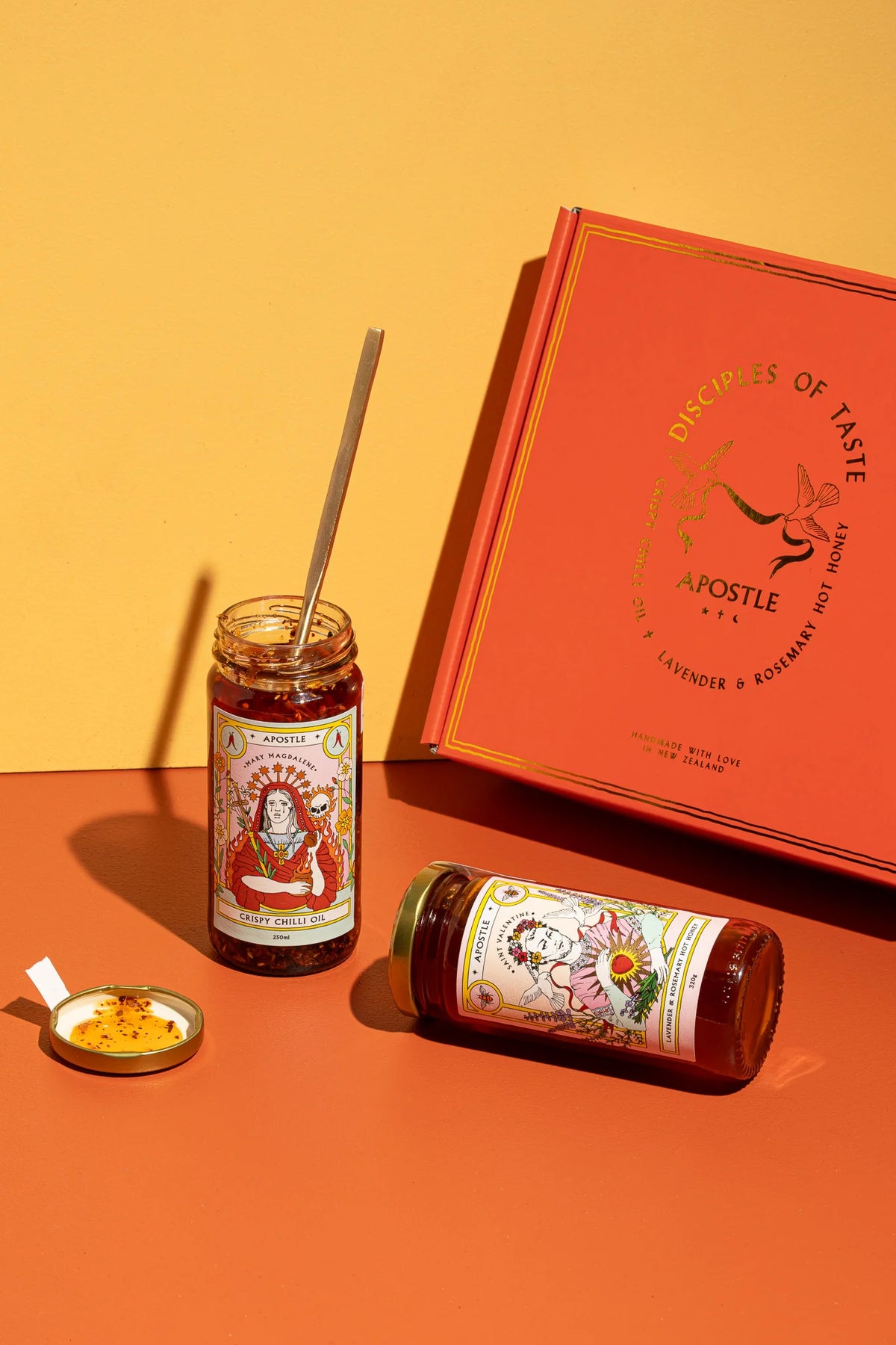 Chilli Oil, Honey Hot & Spoon Gift Pack