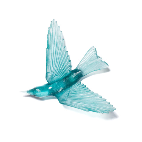 Korimako / Bellbird Wings Back | Glass Bird
