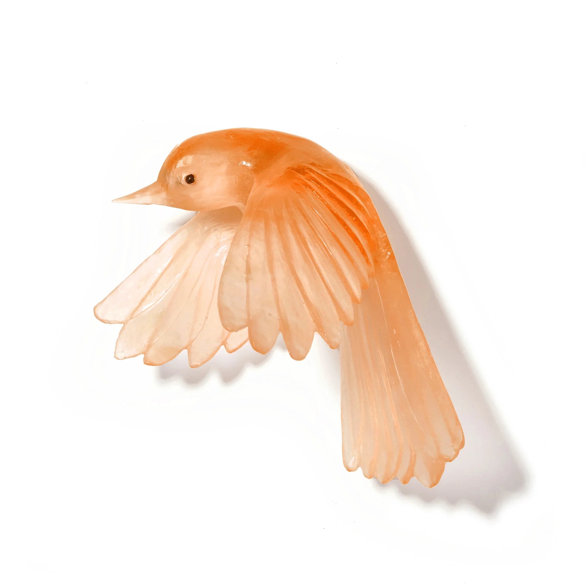 Pīwakawaka/ Fantail Wings Down | Glass Bird