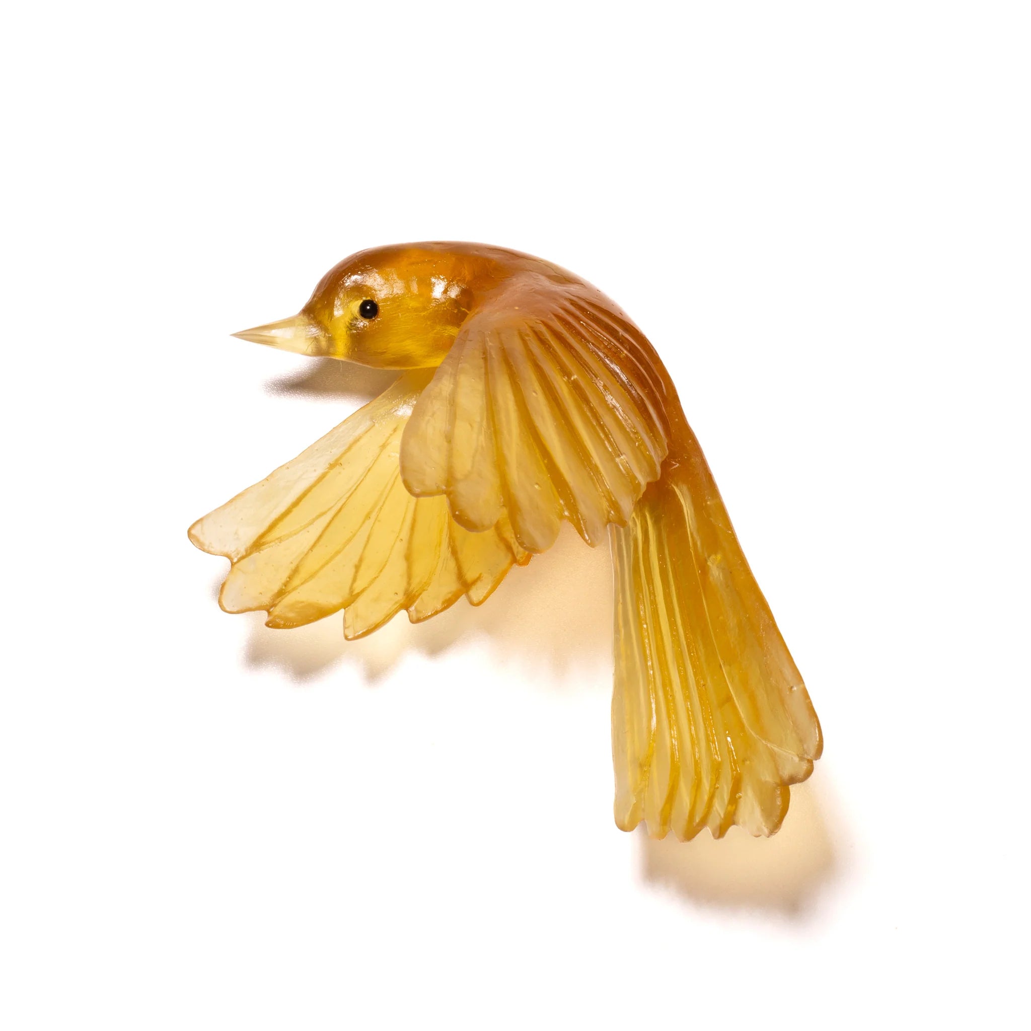 Pīwakawaka/ Fantail Wings Down | Glass Bird