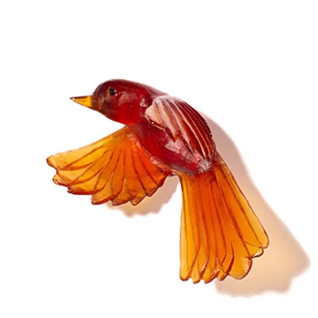 Pīwakawaka/ Fantail Wings Down | Glass Bird