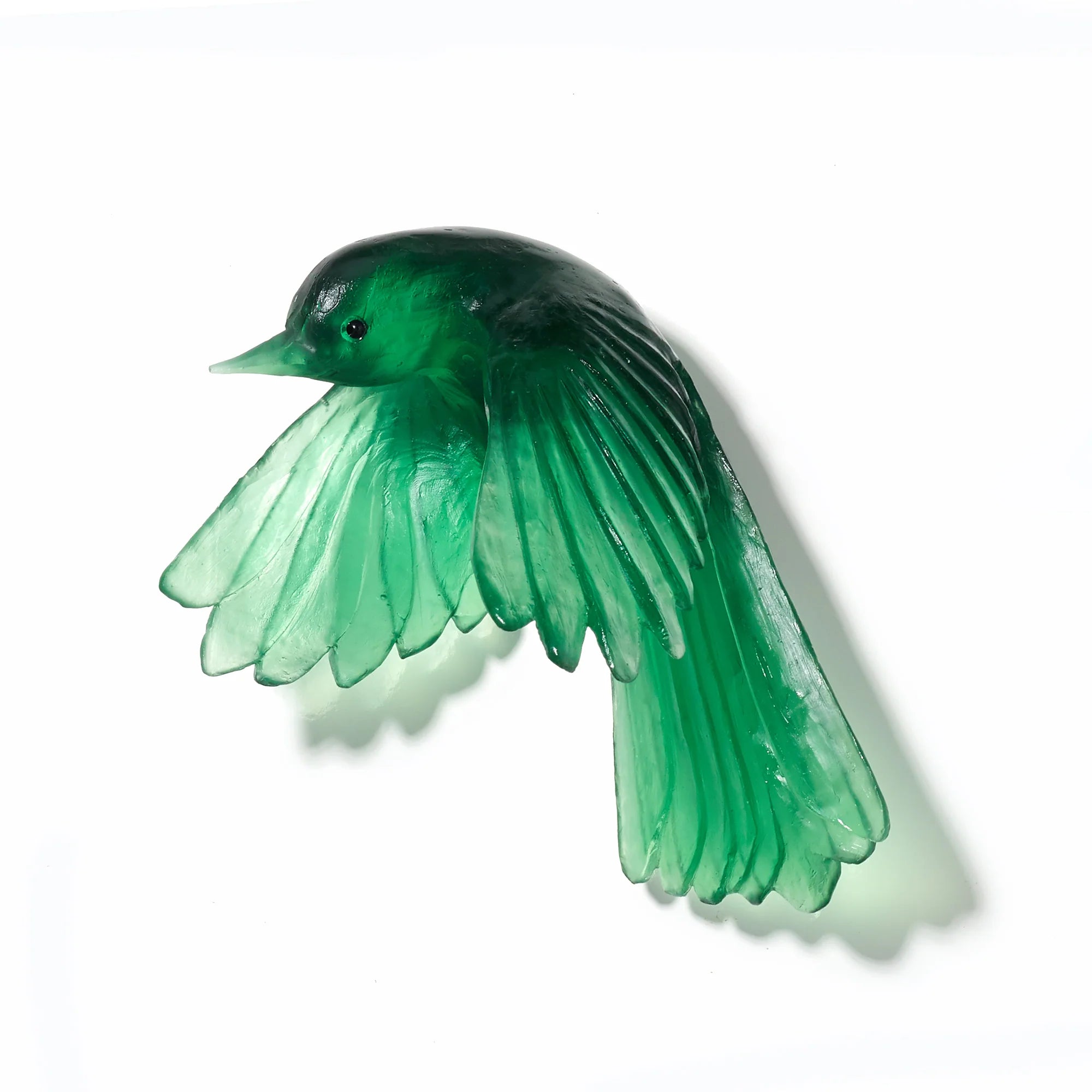 Pīwakawaka/ Fantail Wings Down | Glass Bird