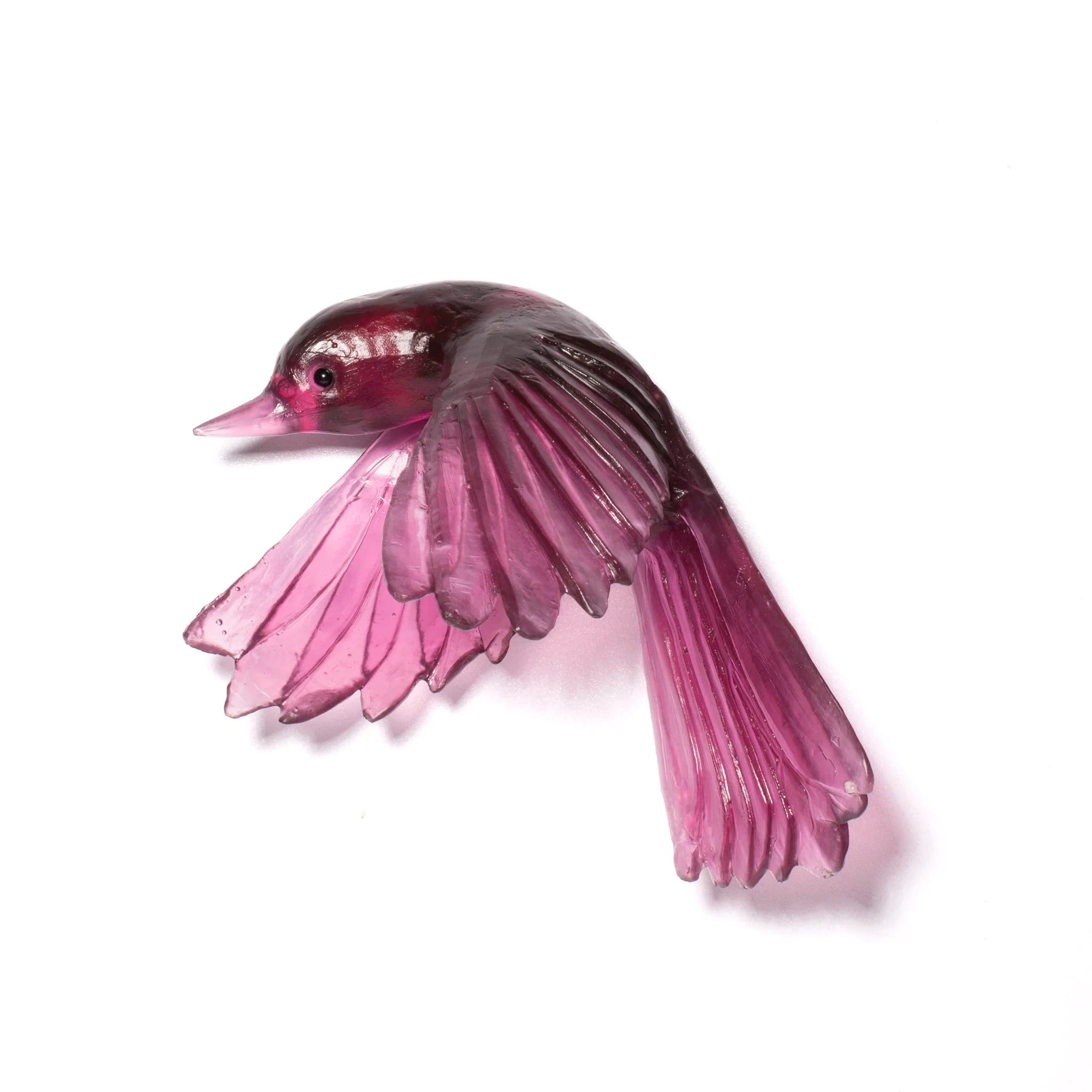 Pīwakawaka/ Fantail Wings Down | Glass Bird
