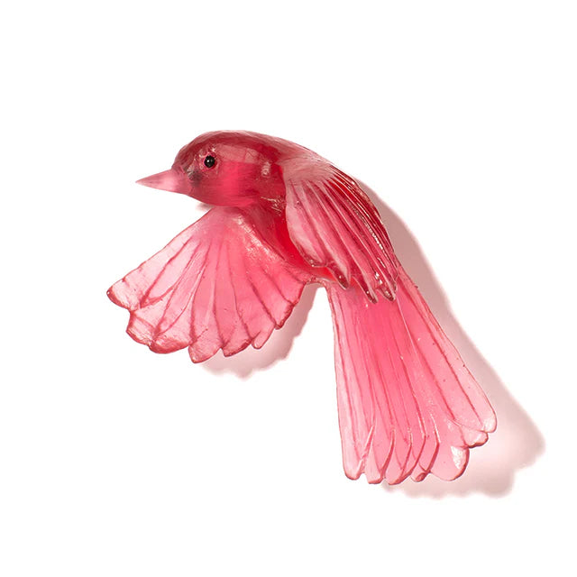 Pīwakawaka/ Fantail Wings Down | Glass Bird