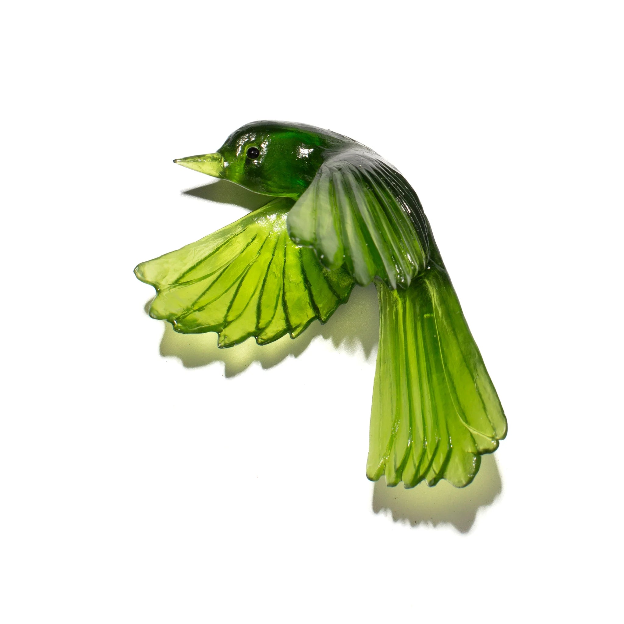 Pīwakawaka/ Fantail Wings Down | Glass Bird