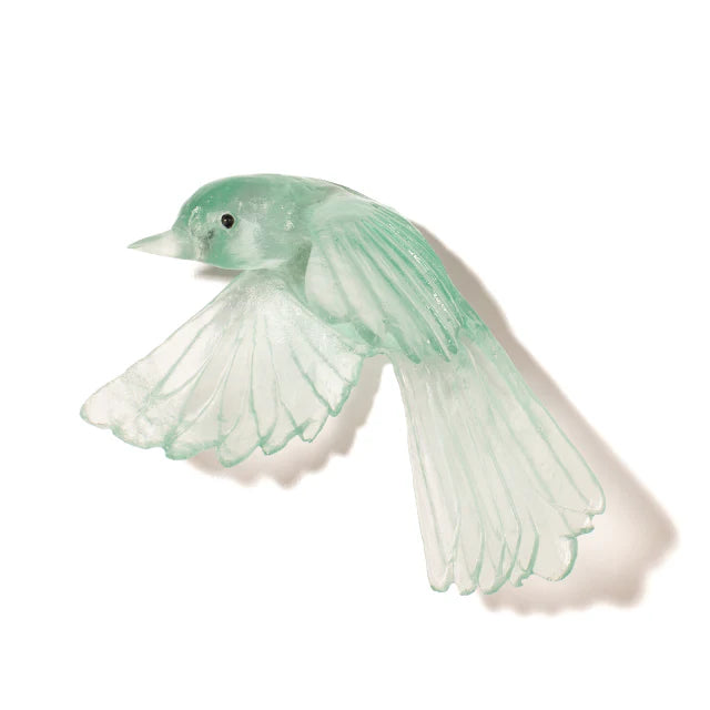 Pīwakawaka/ Fantail Wings Down | Glass Bird
