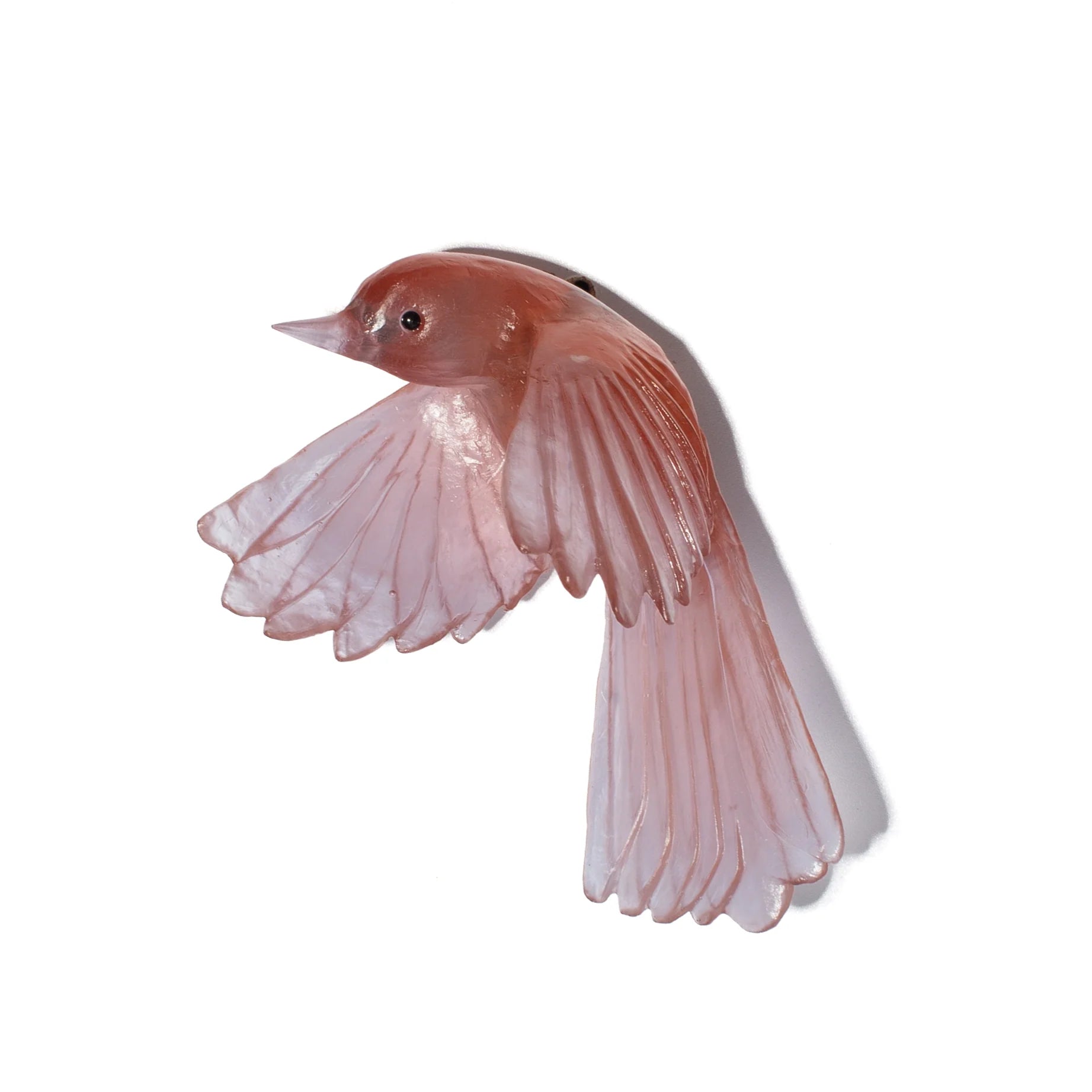 Pīwakawaka/ Fantail Wings Down | Glass Bird