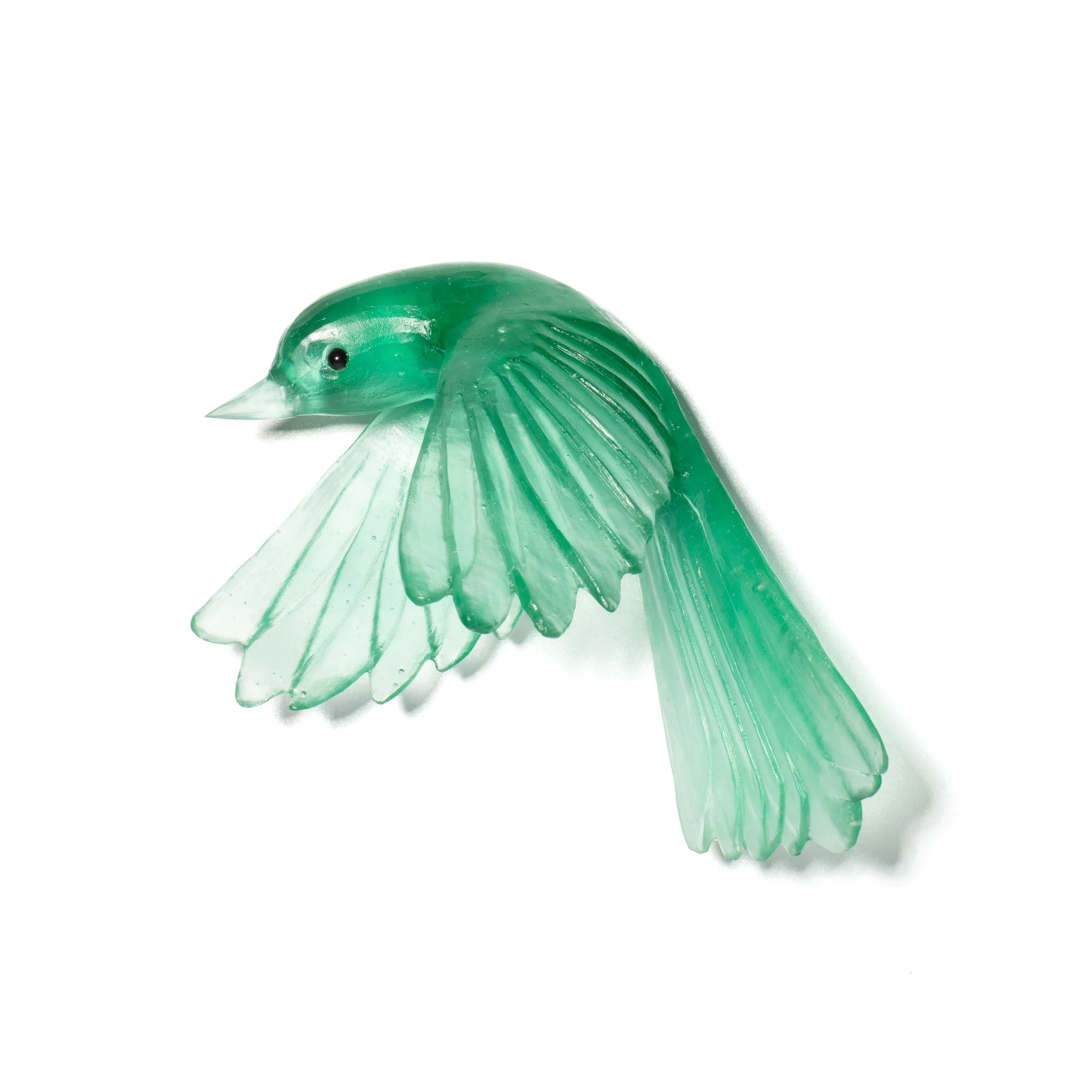 Pīwakawaka/ Fantail Wings Down | Glass Bird