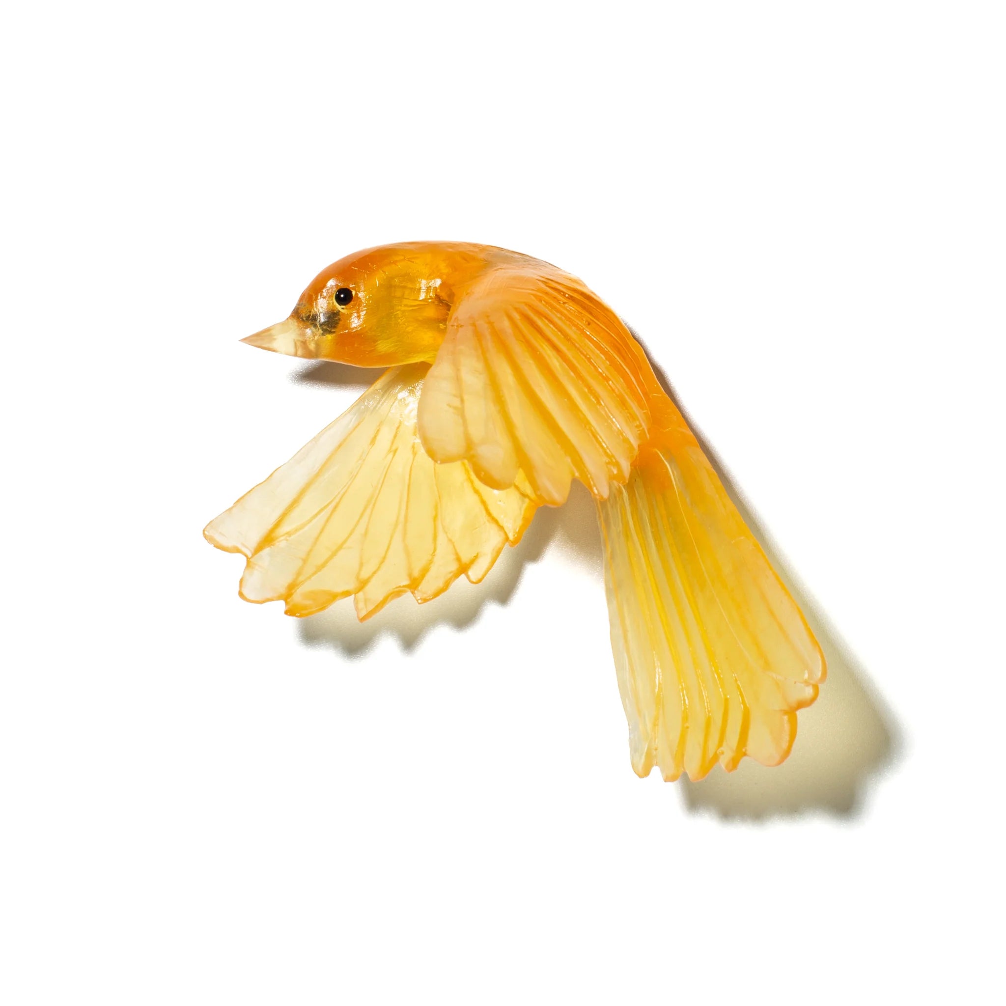 Pīwakawaka/ Fantail Wings Down | Glass Bird
