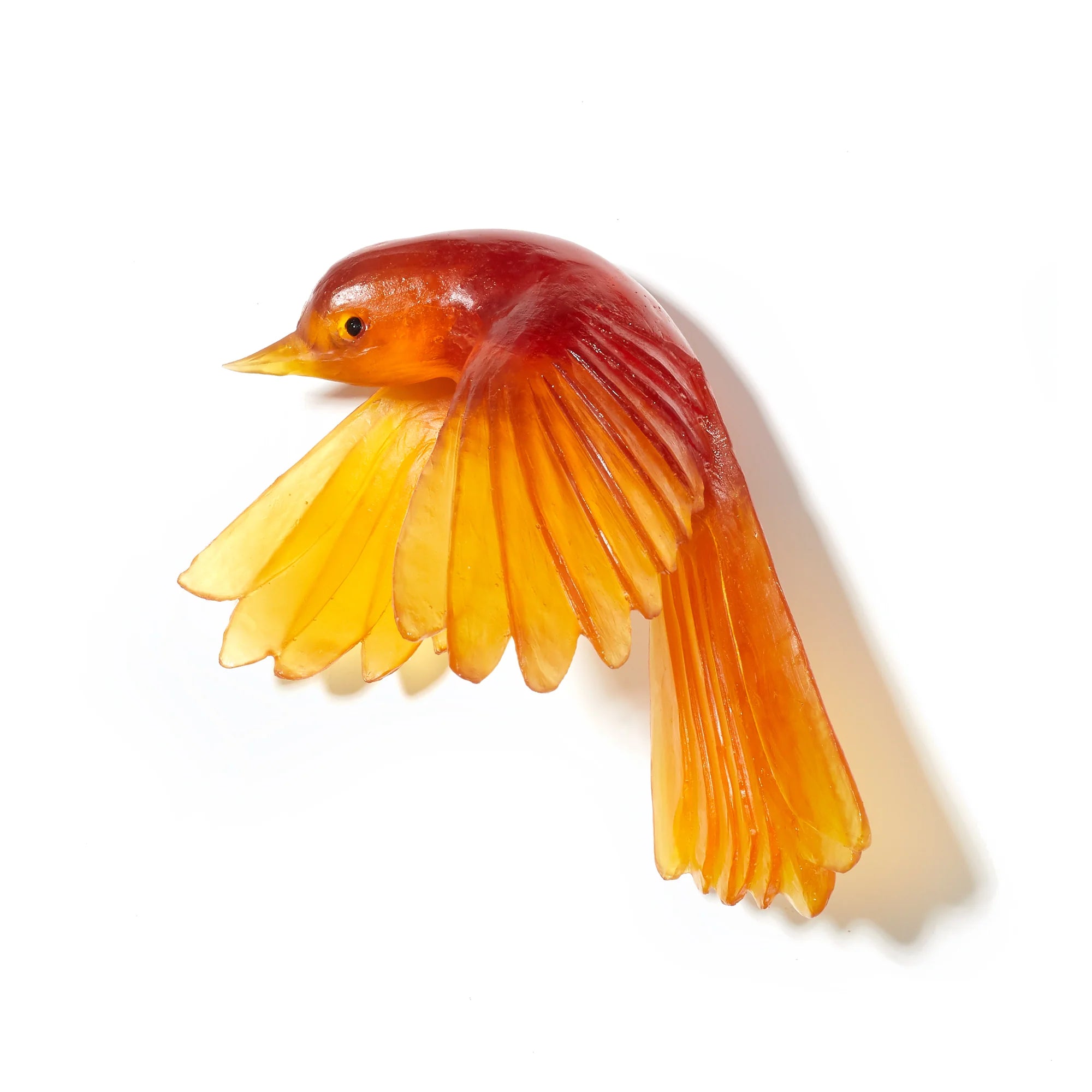 Pīwakawaka/ Fantail Wings Down | Glass Bird