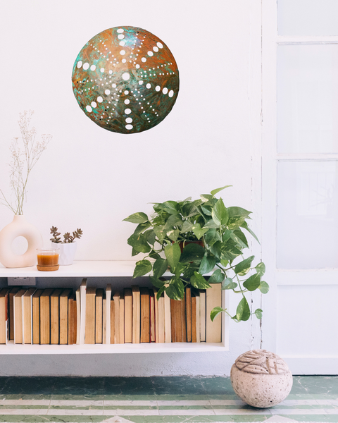 Kina | Copper Artwork | Green/Brown Patina