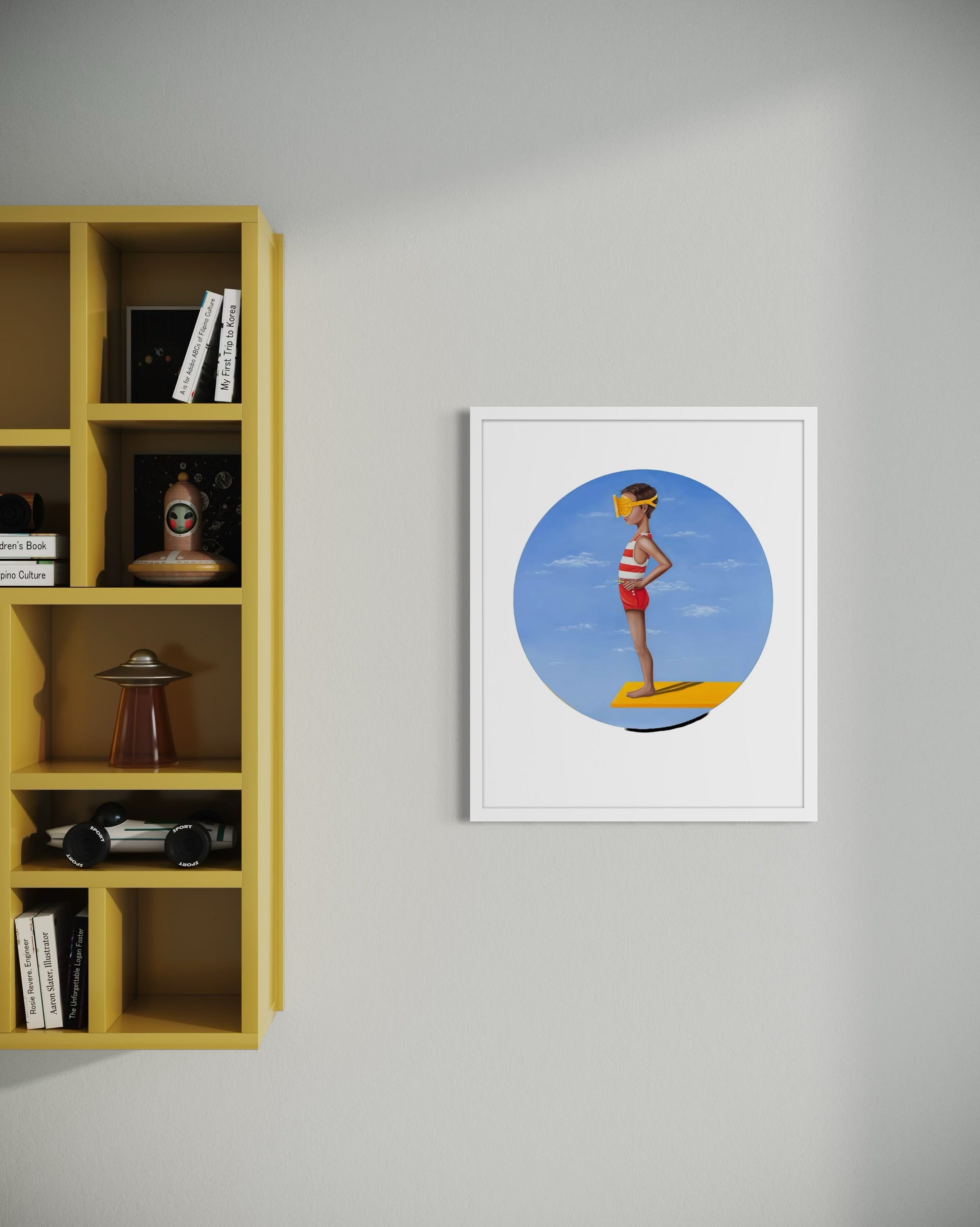 'Sky Dive 2' Framed Print