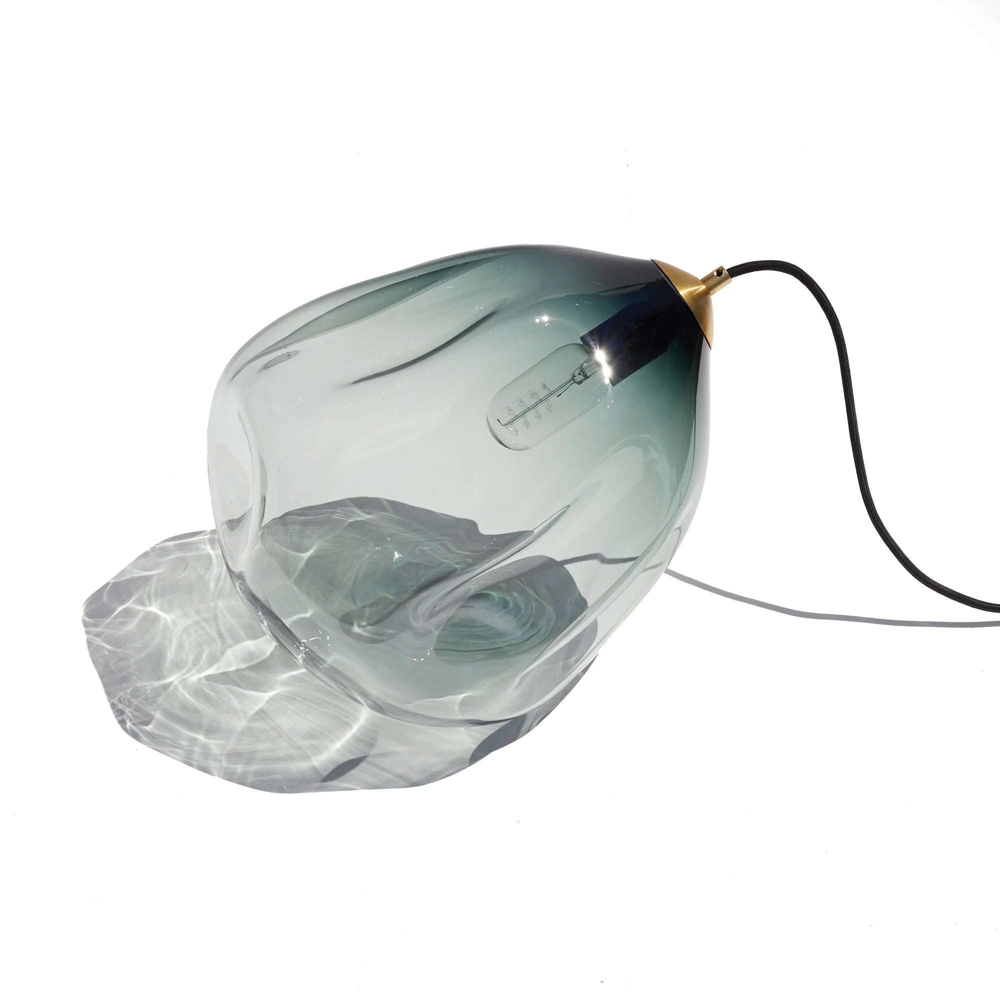 Glass Blown Deflated Pendant | Lighting | Luke Jacomb