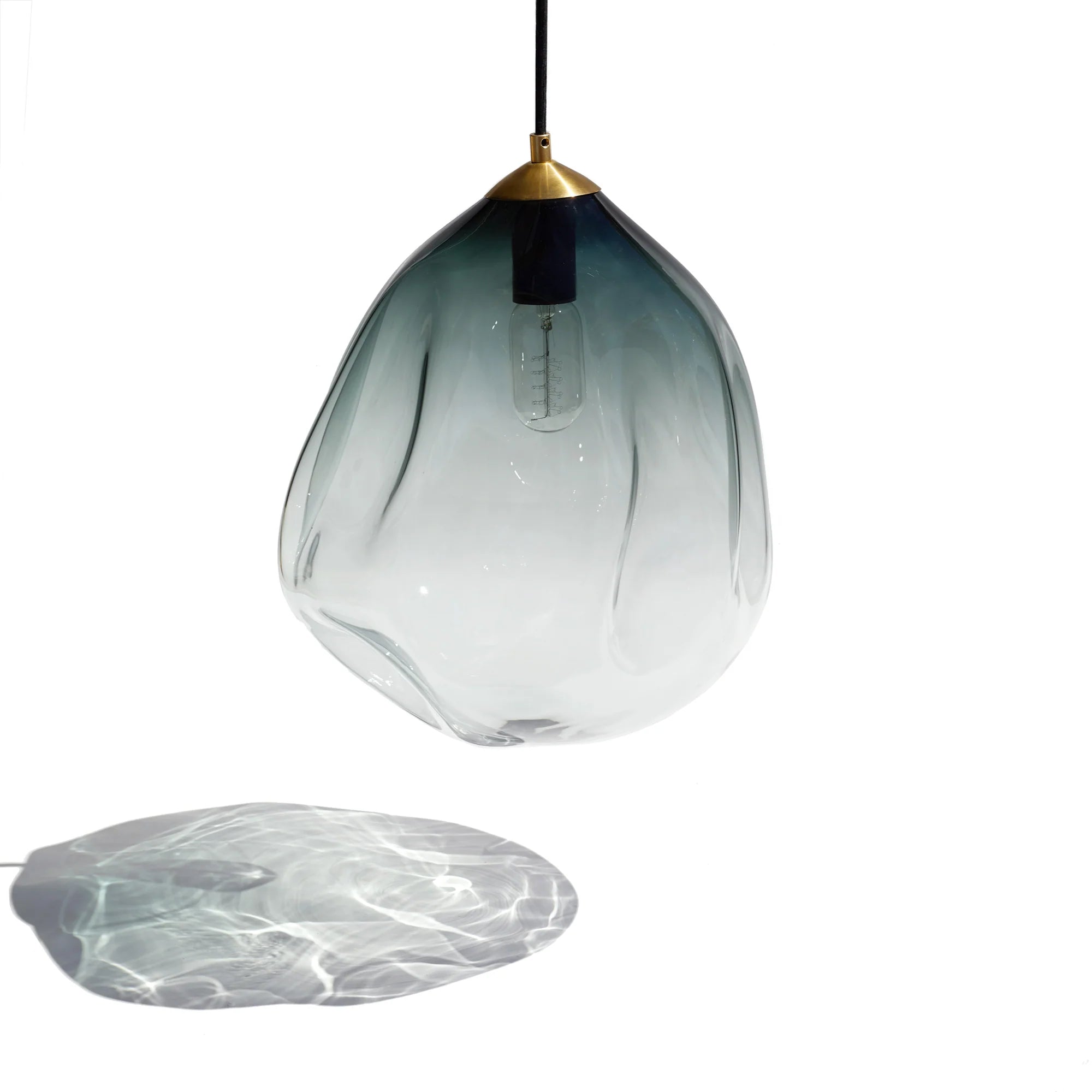 Glass Blown Deflated Pendant | Lighting | Luke Jacomb