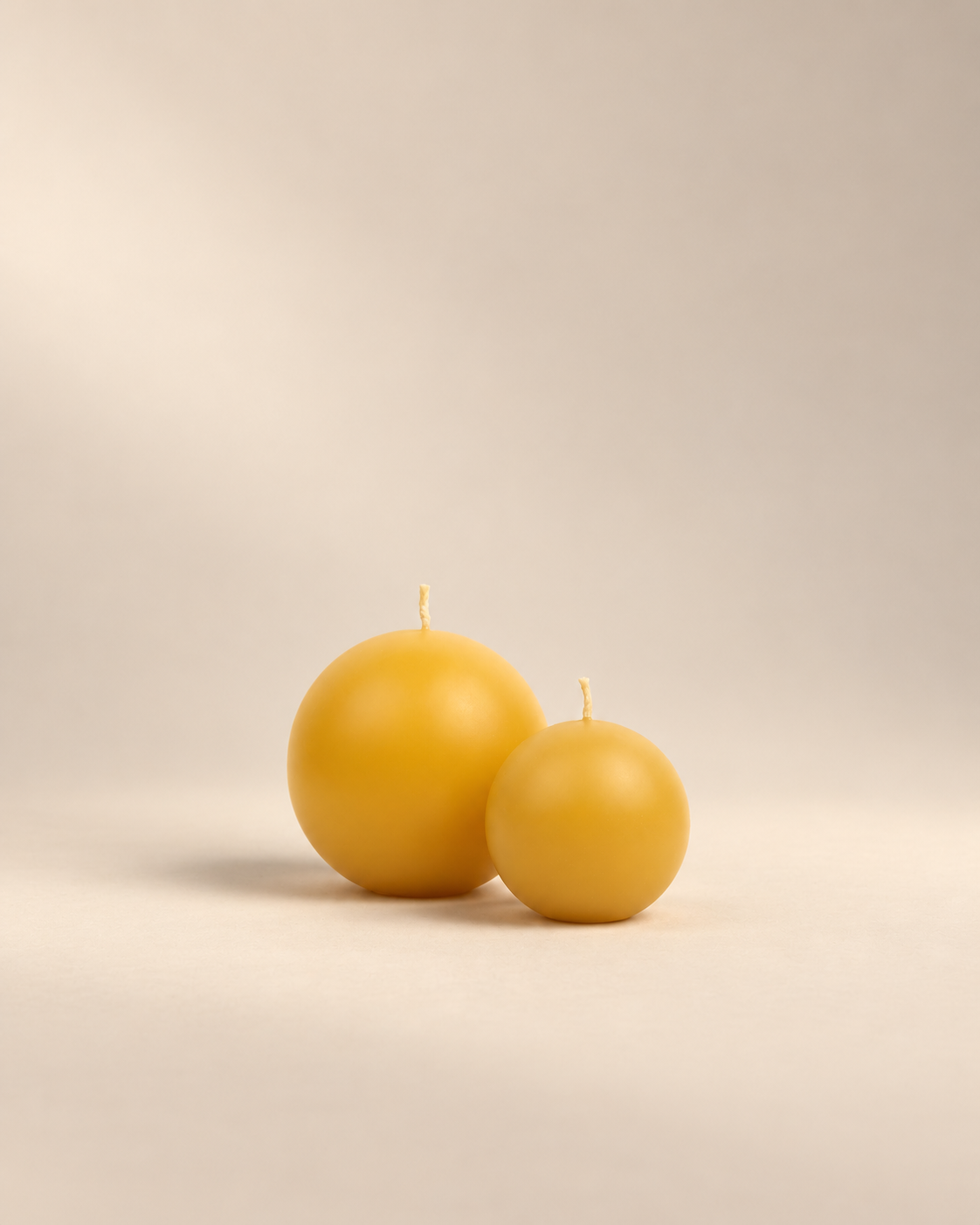 Beeswax Orb Candle