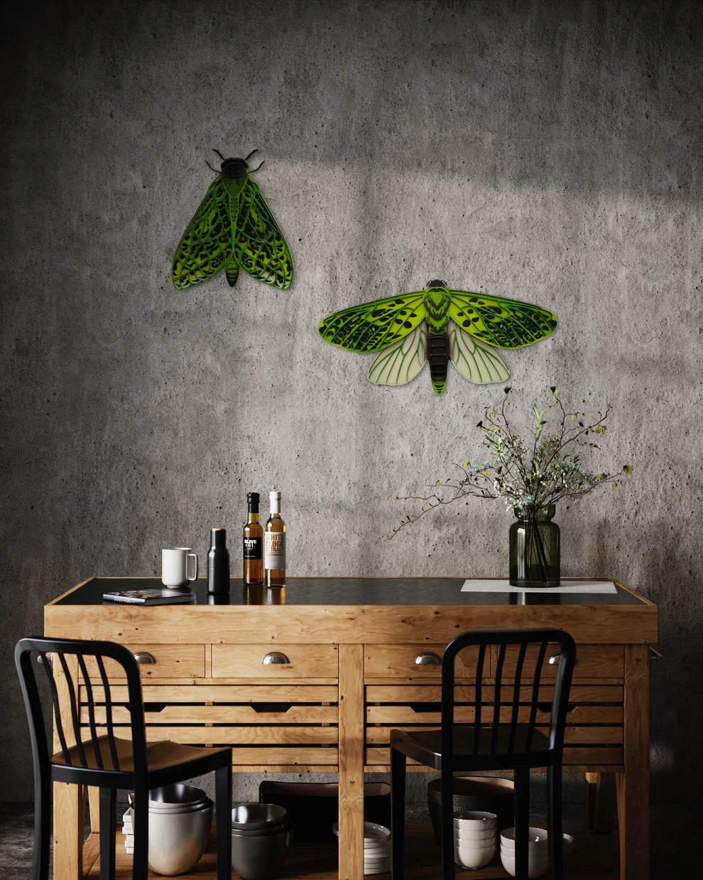 Pūriri Moths | 3D Wall Sculpture