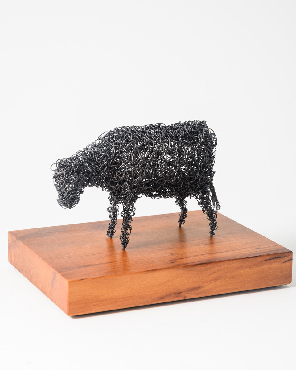 Oat | Wire Cow Sculpture | Lynda Soutar