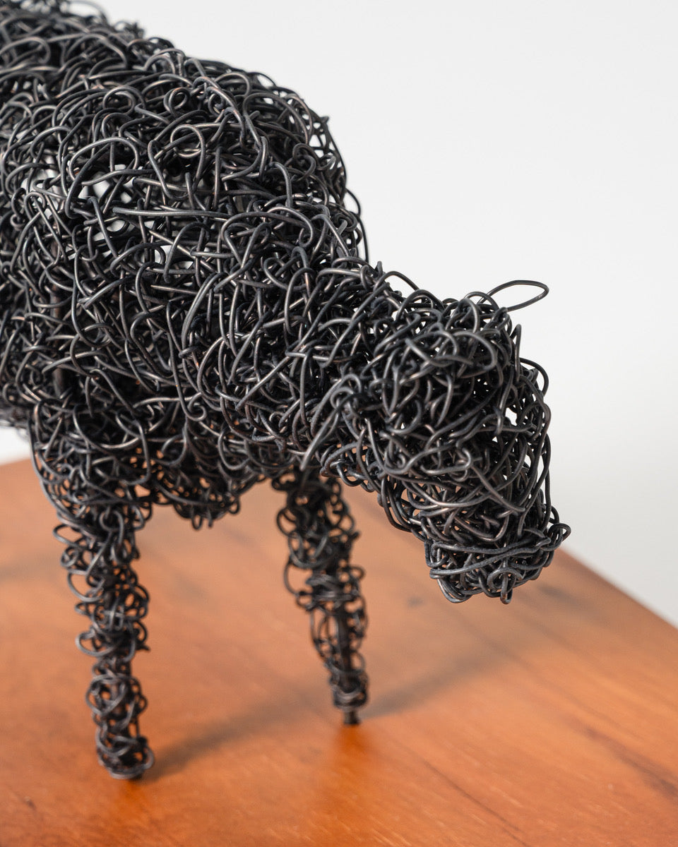Oat | Wire Cow Sculpture | Lynda Soutar