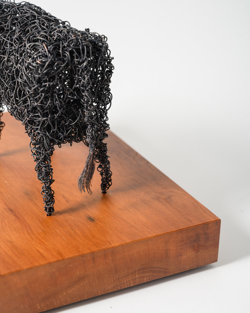 Oat | Wire Cow Sculpture | Lynda Soutar