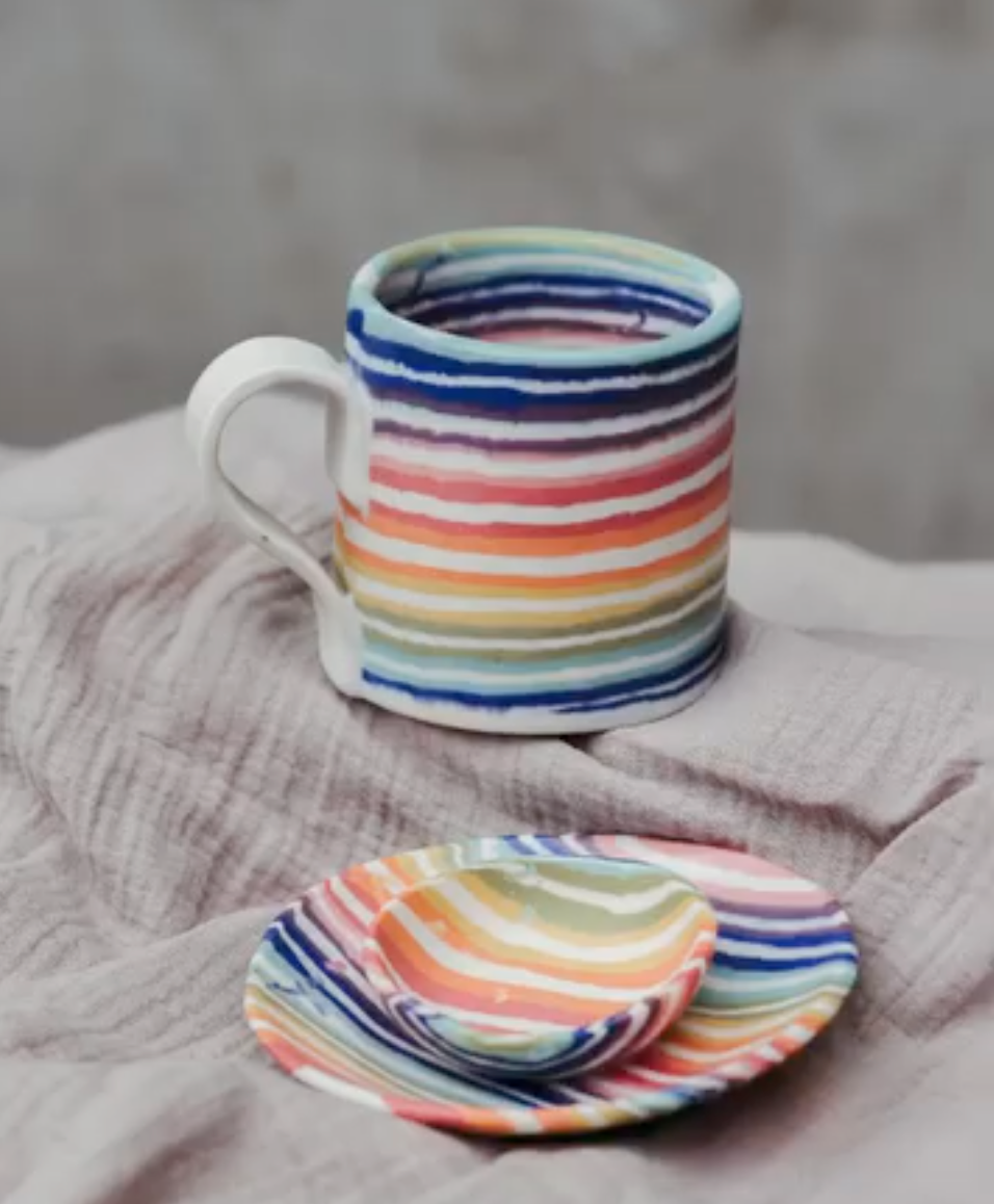 Petite Dish  | Nerikomi | Mystery Creek Ceramics