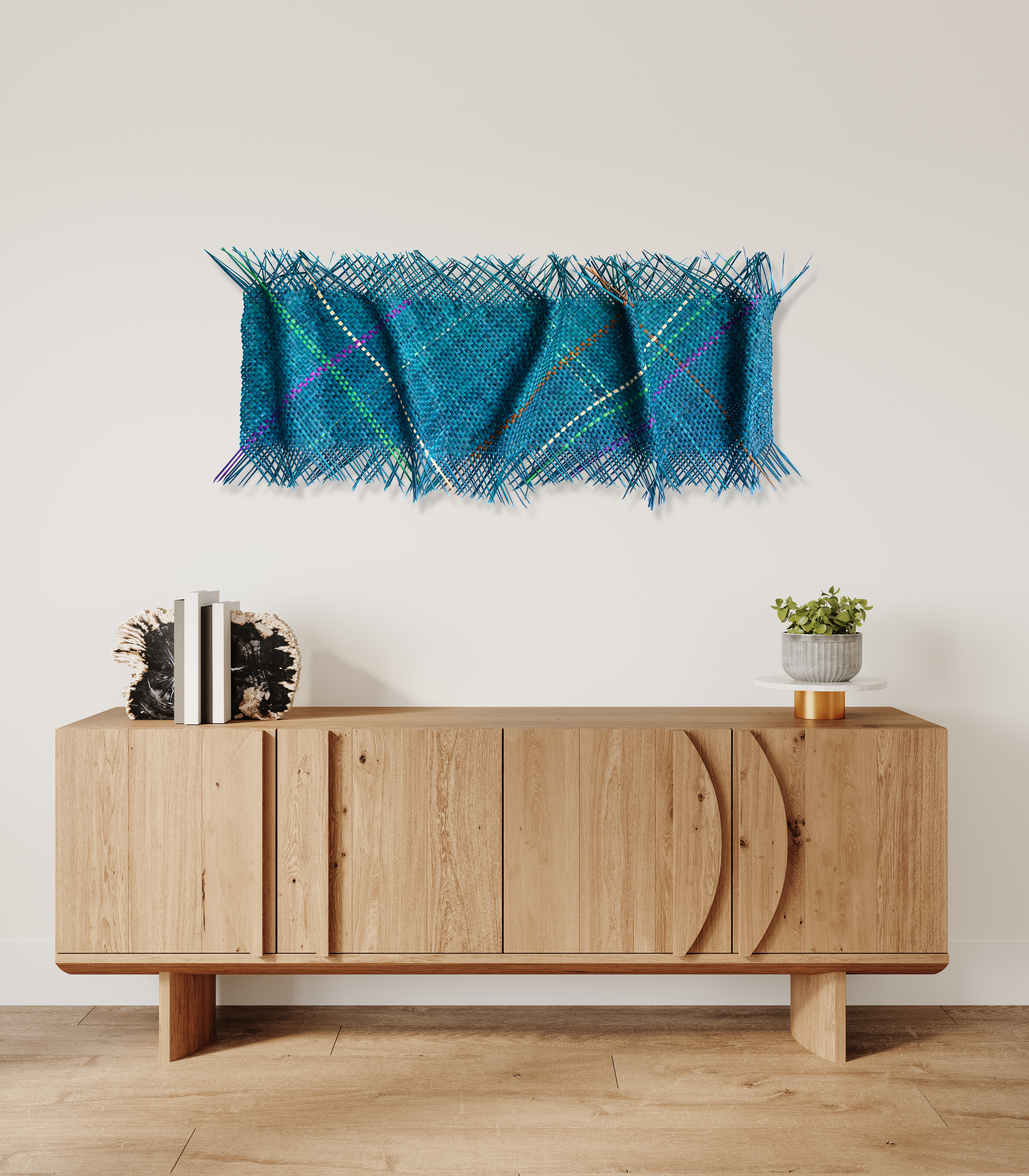 Little Blue | Flax Weave | Bernadette Ross