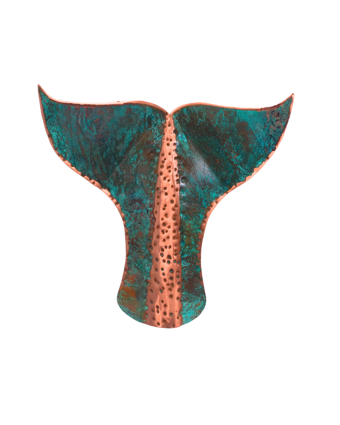 Whale Tail | Copper Artwork | Green Patina