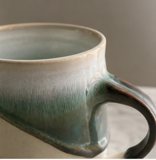 Sea foam | XL Ceramic Mug | Peter Black