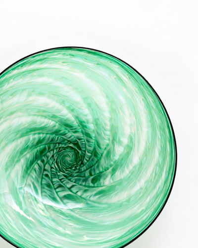 Green Shell Bowl | Glass
