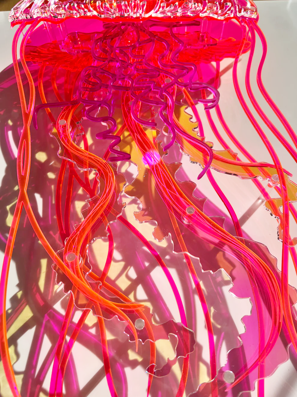 Neon Jellyfish | 3D Wall Sculpture